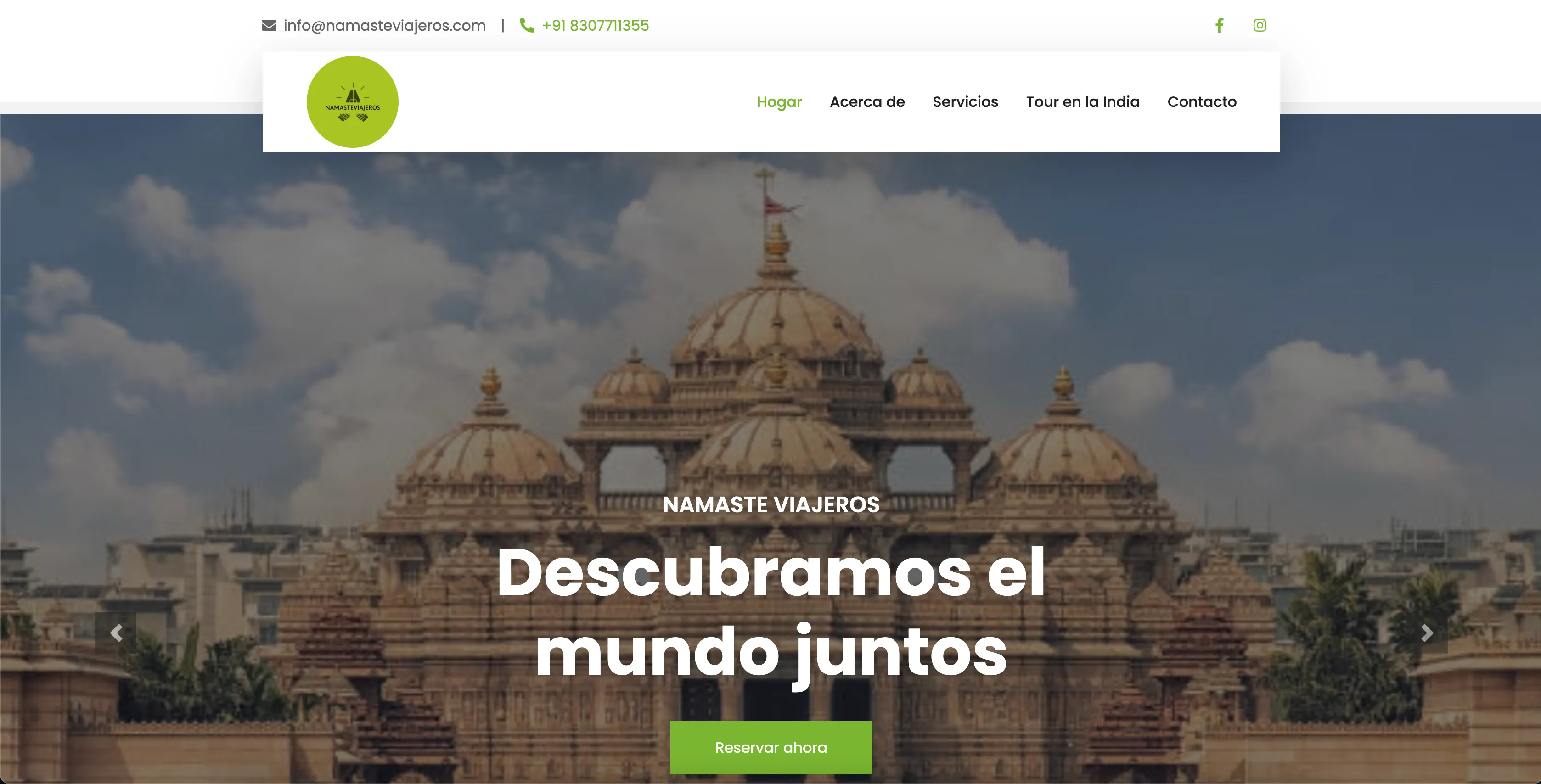Namaste Viajeros cultural travel platform